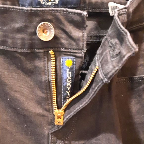 Lucky Brand Sophia Bootcut Black Cotton Pants size 6 - Picture 2 of 12